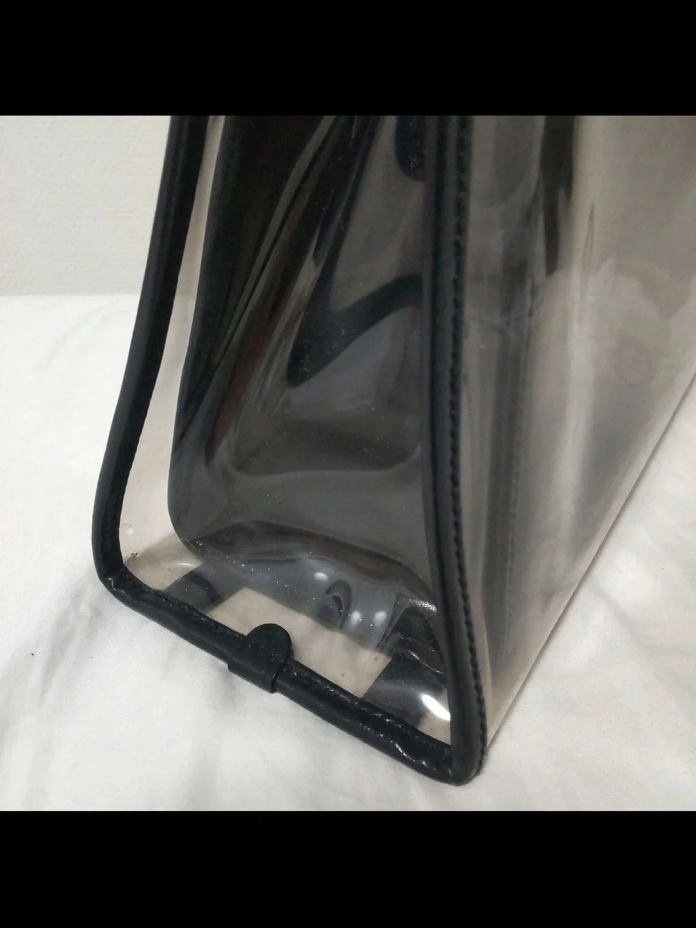 Gucci Clear PVC Tote with Black Trim and Inner Pouch